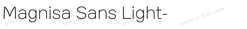 Magnisa Sans Light字体转换